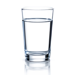Water glass isolated on transparent background
