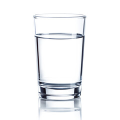 Water glass isolated on transparent background