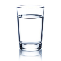 Water glass isolated on transparent background