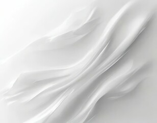 Obraz premium Elegant white fabric or surface with flowing, diffused light and subtle folds, offering a calm and neutral visual for backgrounds or decorative purposes. 