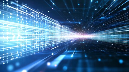 Abstract Data Flow: A Futuristic Visualization of Digital Network