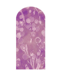 Fototapeta premium hang tag brown purple paper berry print pattern
