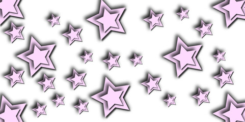 Seamless Patriotic Glowing Stars Abstract Background. A modern abstract background with a grid of stars shape in various shades