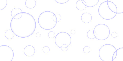 purple bubbles background. Soap bubbles on a white background