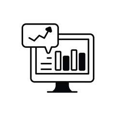 Online Analytics vector icon