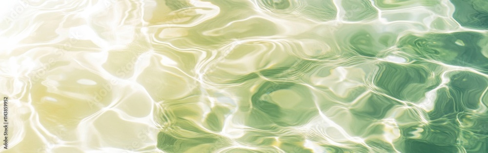 Poster sunlight filters through clear water creating vibrant reflections in a calm body of water