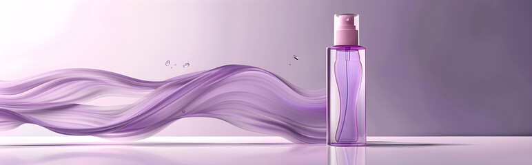 purple cosmetic for beauty brand perfume 