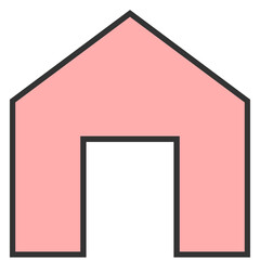 light pink home icon
