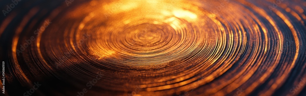 Poster Intricate patterns of aging wood rings captured in a close-up view highlighting natural textures and colors