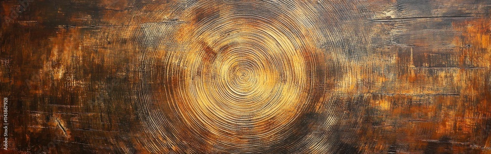 Poster close-up view of weathered wood showing intricate grain patterns and natural patina over time