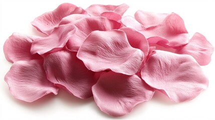 Obraz premium A vibrant pile of soft pink rose petals, radiating a gentle and romantic ambiance.