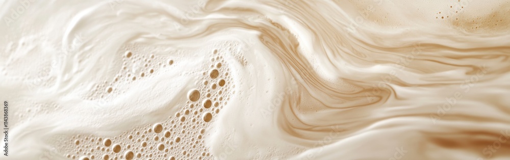 Aufkleber swirling sand patterns create beautiful designs on a tranquil beach during sunset