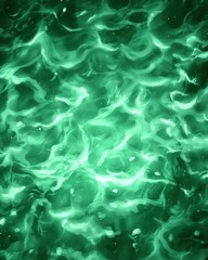 Dynamic green water waves abstract art digital background vibrant environment artistic viewpoint fluid concept
