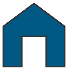 navy blue home icon