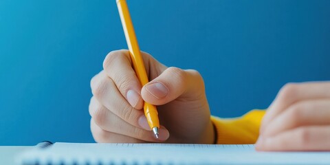 Focused staff member jotting down notes while attentively listening during a meeting or discussion.