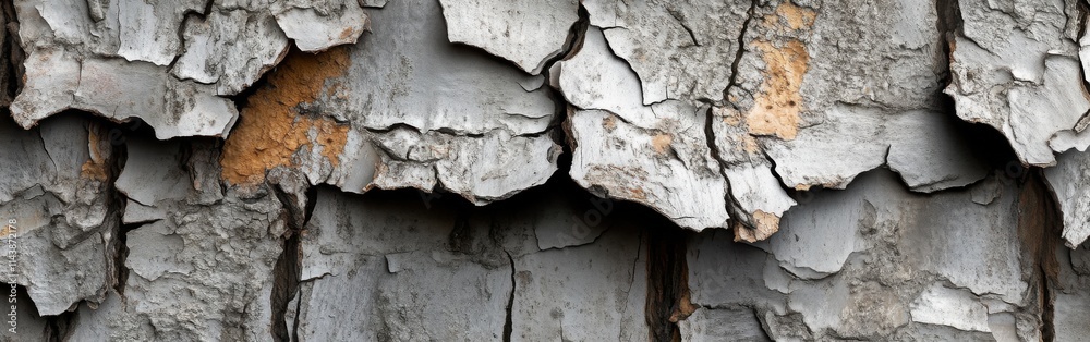 Leinwandbilder weathered wood texture with peeling layers and intricate patterns on a rustic surface