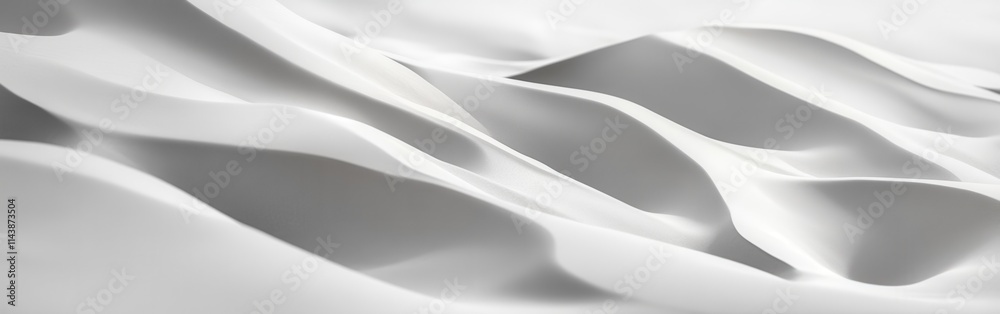 Poster wind patterns shape smooth sand dunes under soft light in a desert landscape