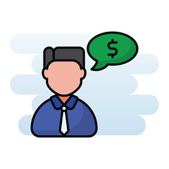 Business Chat vector icon