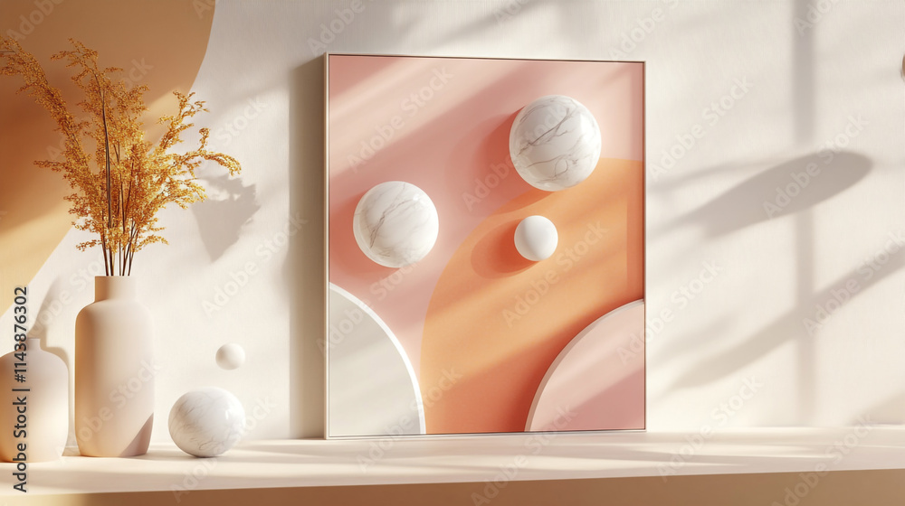 Fototapete luxury abstract background of various 3d geometric elements, acrylic and 3d colorful background, various art style abstract geometric background with 3d various geometric patterns.