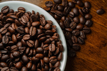 Roasted coffee beans