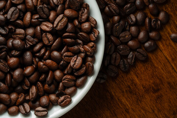 Roasted coffee beans