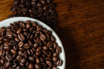 Roasted coffee beans