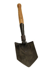 dusty old military shovel