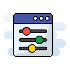 Web Adjustment vector icon