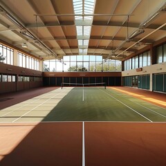 tennis court in the stadium