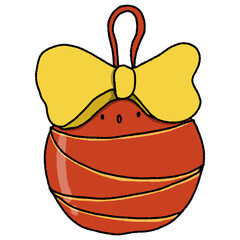 Set of cute Christmas doodles.