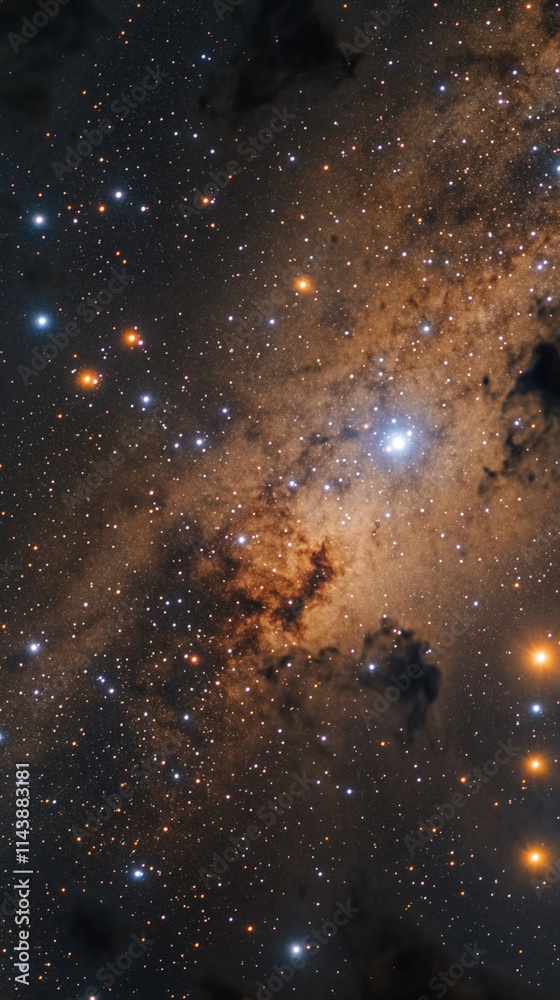 Wall mural galaxy in space