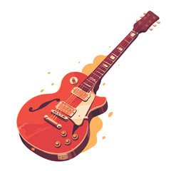 Obraz premium Vector illustration of a guitar