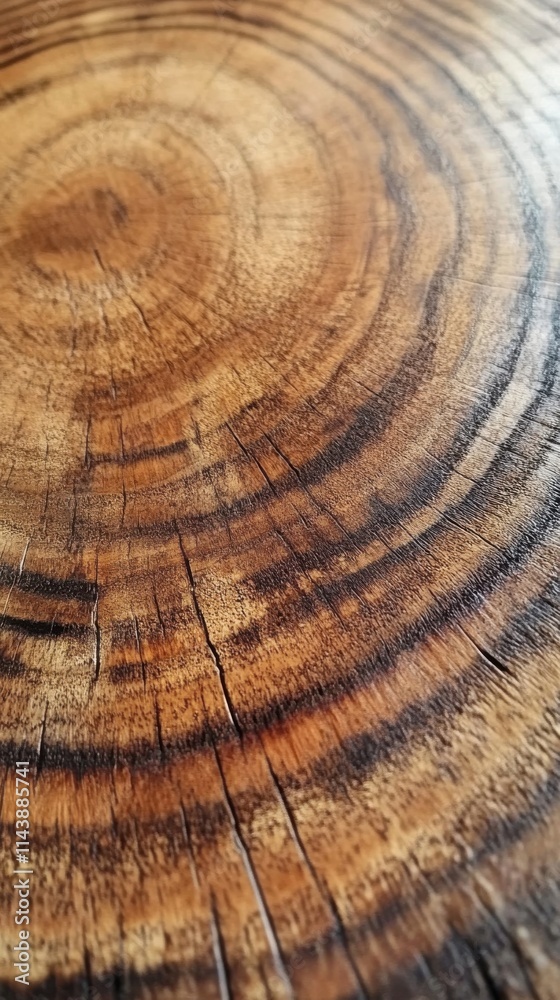 Poster close-up view of aged wood showcasing natural patterns and rich textures in warm tones