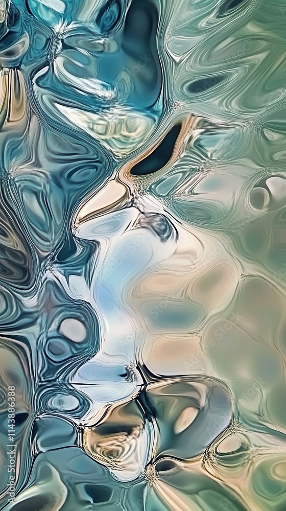 Leinwandbilder rippling water creates mesmerizing abstract patterns in tranquil setting