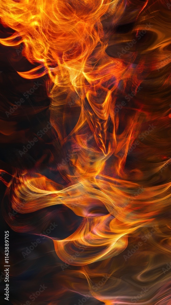 Poster Abstract representation of rippling water with dynamic movement and vibrant colors showcasing fluidity and depth