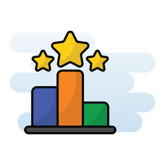 Ranking vector icon