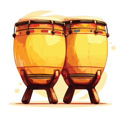 Vector percussion instrument design for animation and motion graphics