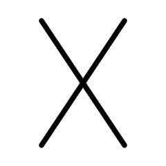 Letter X Icon