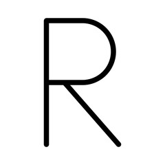 Letter R Icon