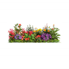 Fototapeta premium Stunning Colorful Flower Garden