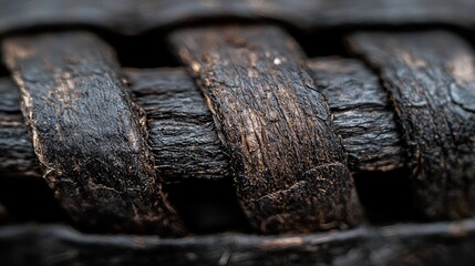 Elegant woven basket texture in earthy tones with soft lighting