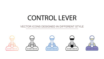 Control Lever icon design with white background stock illustration