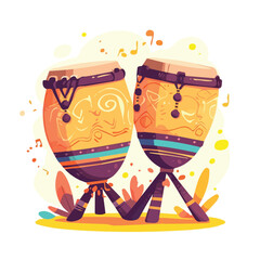 Illustration of a traditional percussion instrument in vector format for animation
