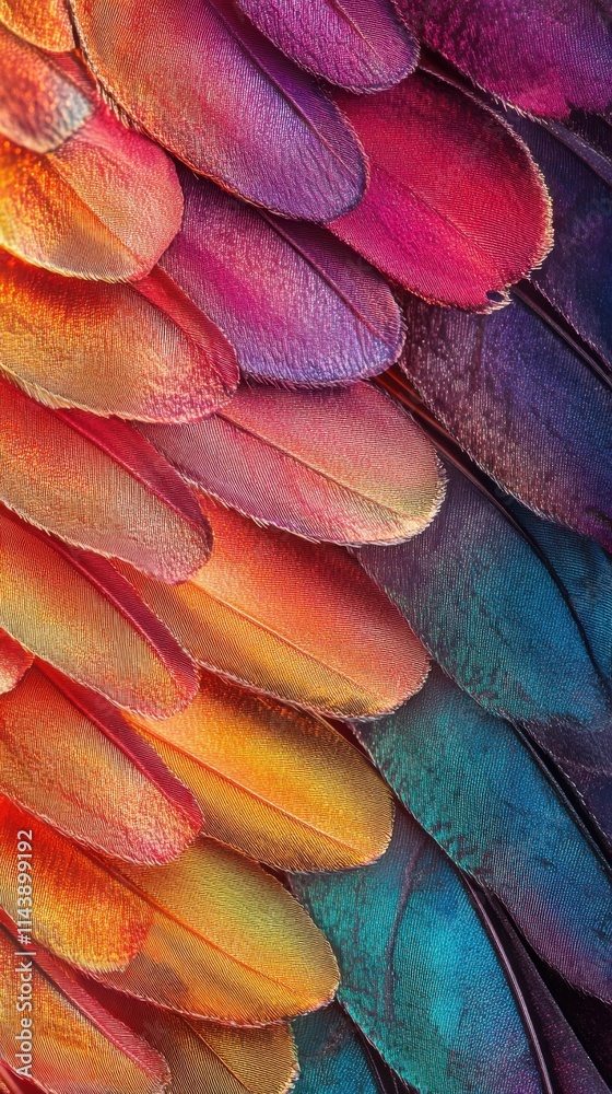 Poster colorful butterfly wing showcasing intricate patterns and vibrant hues in a close-up view