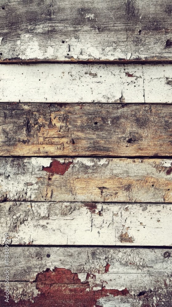 Poster weathered wood texture revealing the passage of time and elements on rustic boards
