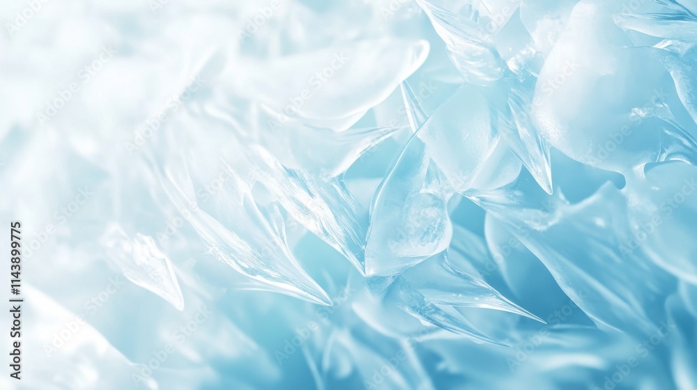 Poster intricate abstract patterns of ice formations in stunning high resolution showcasing natural beauty 