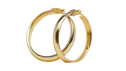 Stylish Simple Gold Hoop Earrings Perfect for Everyday Wear or Special Occasions.