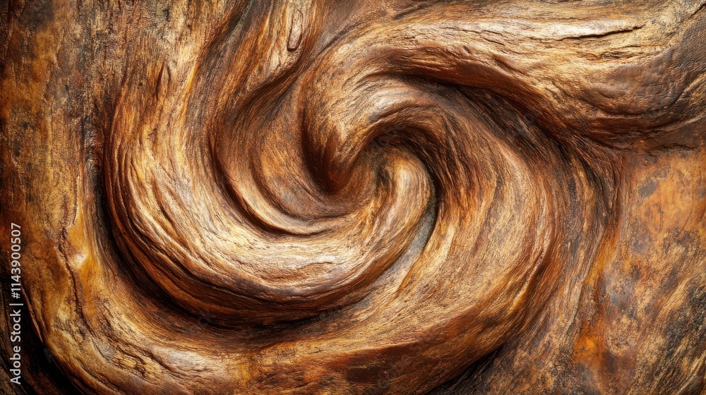 Aufkleber Twisted tree roots displaying intricate patterns and textures under natural light in a forest setting