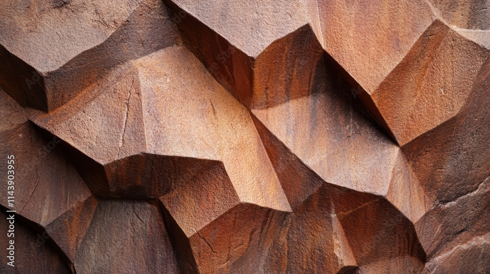 Poster close-up view of intricately patterned stone showcasing natural textures and colors