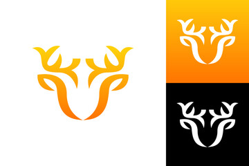 Minimalist Deer Head Logo with Elegant Touch